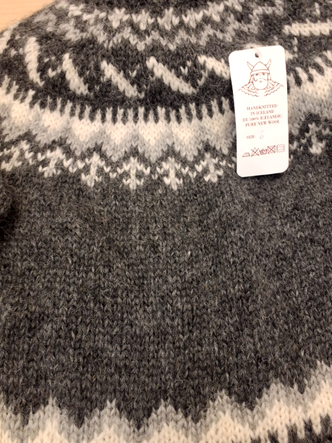 Handknitted in Iceland sweater